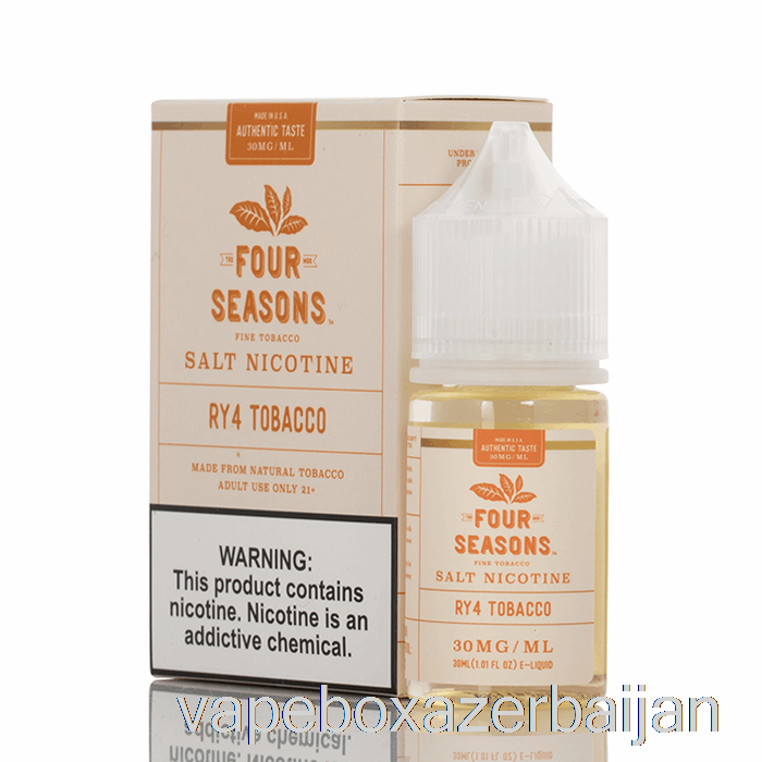 Vape Baku RY4 Tobacco SALT - Four Seasons - 30mL 30mg